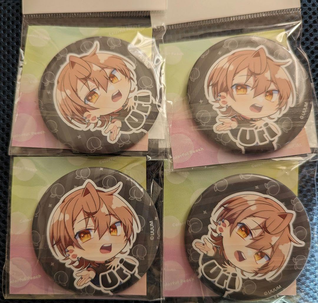 Amazon.co.jp: ドイツ村限定 カラフルピーチ 缶バッチ うりくん 4個